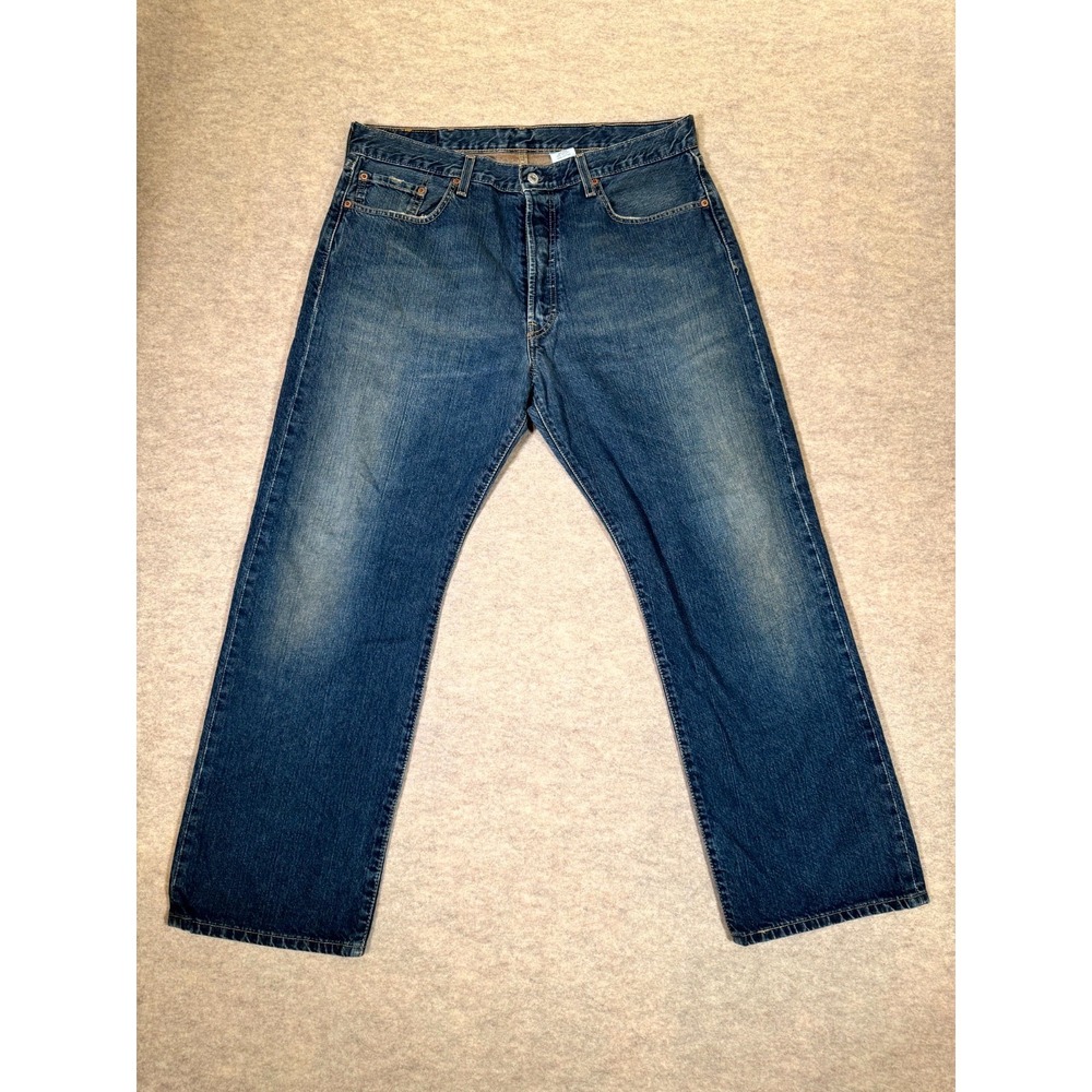 Vintage Levis 501 Jeans Mens 38x30 Blue Denim Relaxed Fit Classic Straight Leg